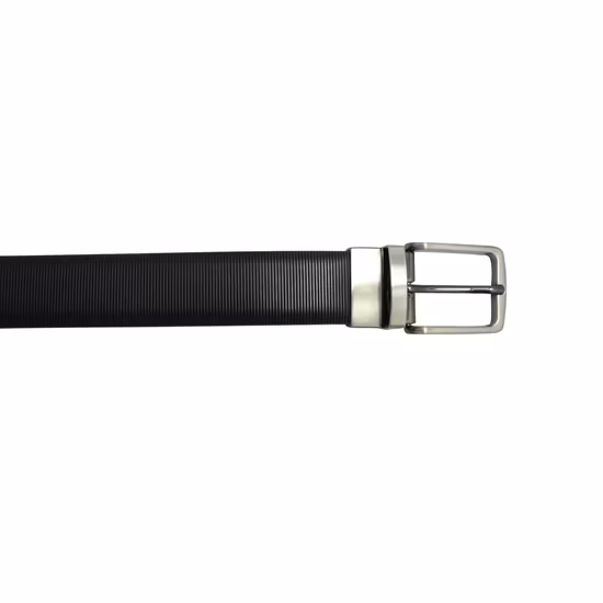 Hot Double Sides PU Leather Reversible Belt Black Brown Dress Belt (35-23043)